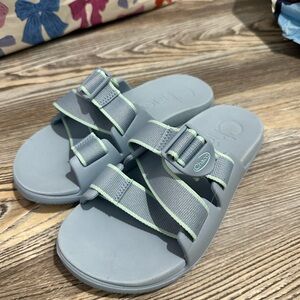 Chaco baby blue Slide Sandals